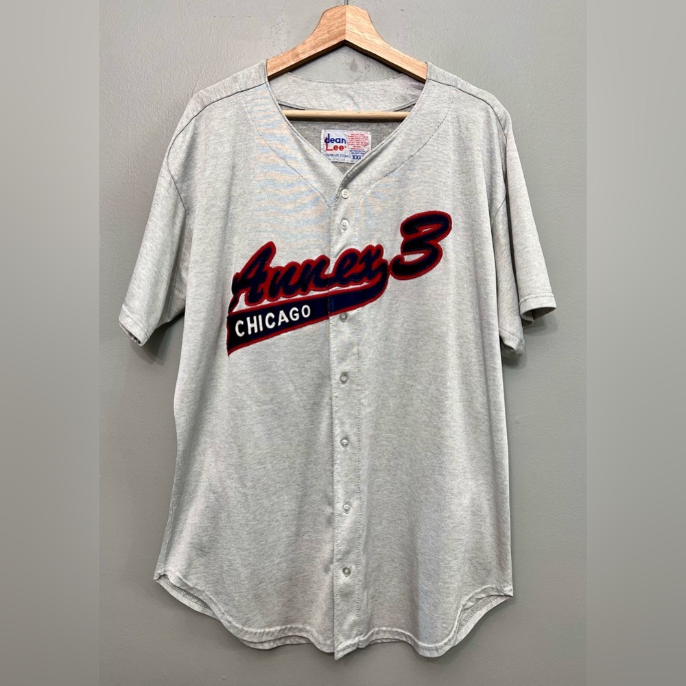 VTG Dean Lee Annex 3 Chicago Baseball Jersey Size 2XL